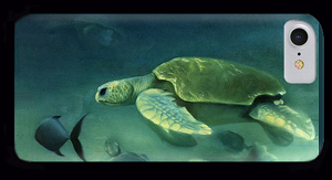 Loggerhead Turtle by Anni Adkins Phone Case